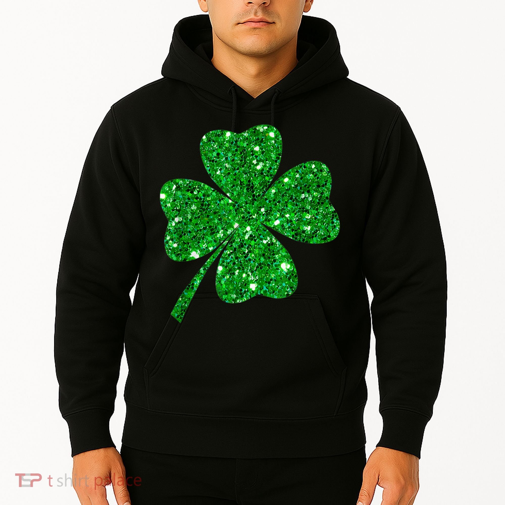 Sparkle Clover Irish Shirt For St Patricks &Amp; Pattys Day Hoodie