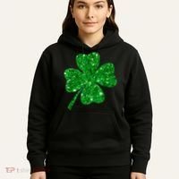 Sparkle Clover Irish Shirt For St Patricks &Amp; Pattys Day Hoodie thumb 5