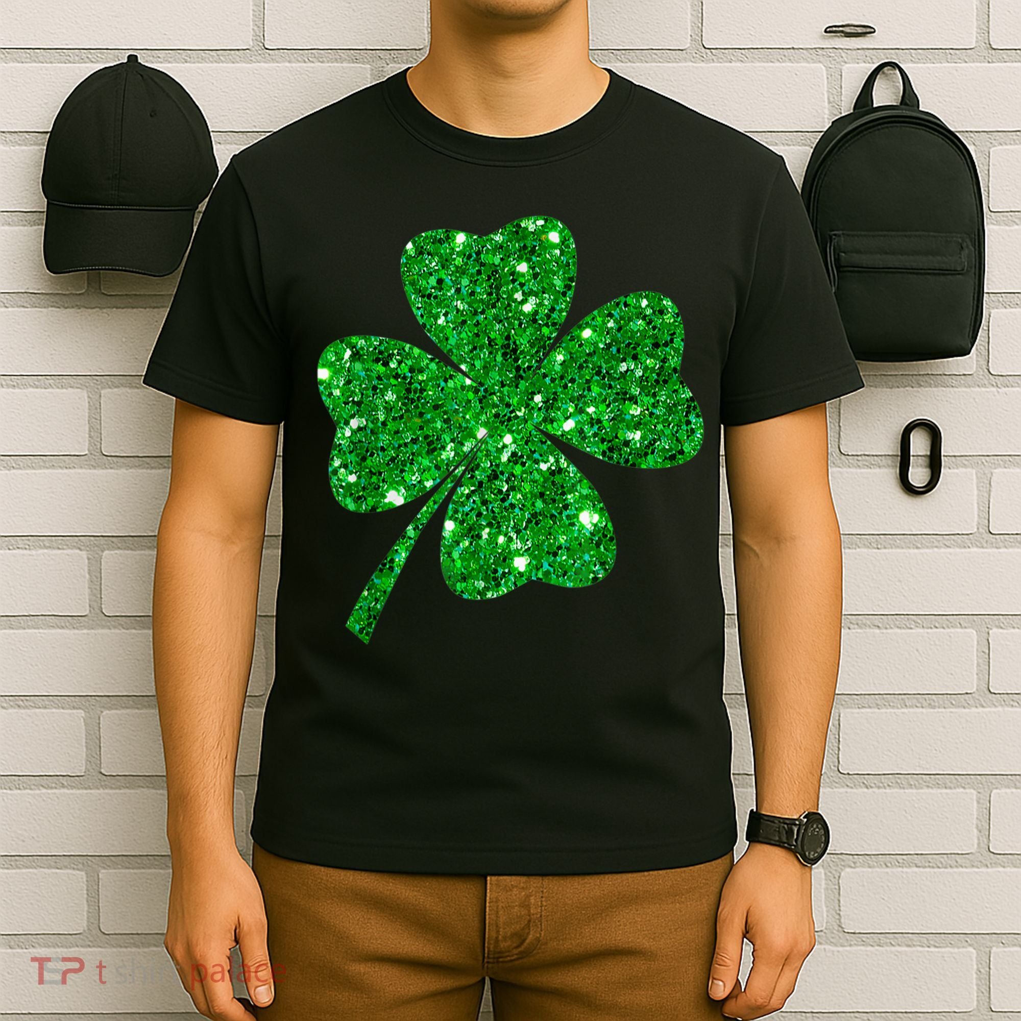 Sparkle Clover Irish Shirt For St Patricks &Amp; Pattys Day T-Shirt