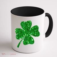 Sparkle Clover Irish Shirt For St Patricks &Amp; Pattys Day Coffee Mug thumb 1