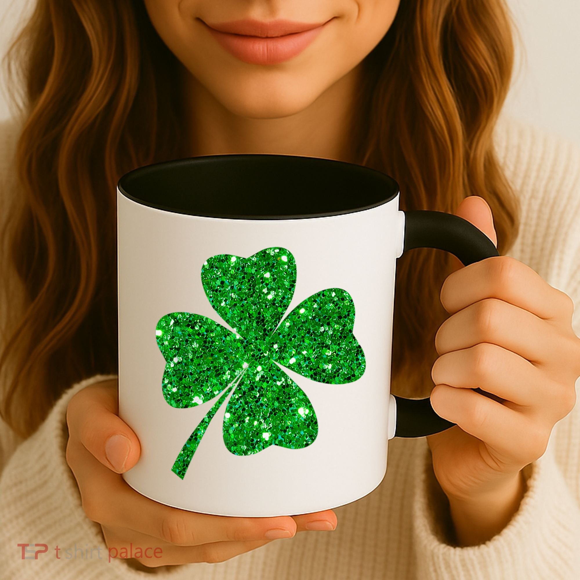 Sparkle Clover Irish Shirt For St Patricks &Amp; Pattys Day Coffee Mug