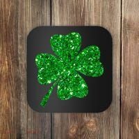 Sparkle Clover Irish Shirt For St Patricks &Amp; Pattys Day Coaster thumb 0