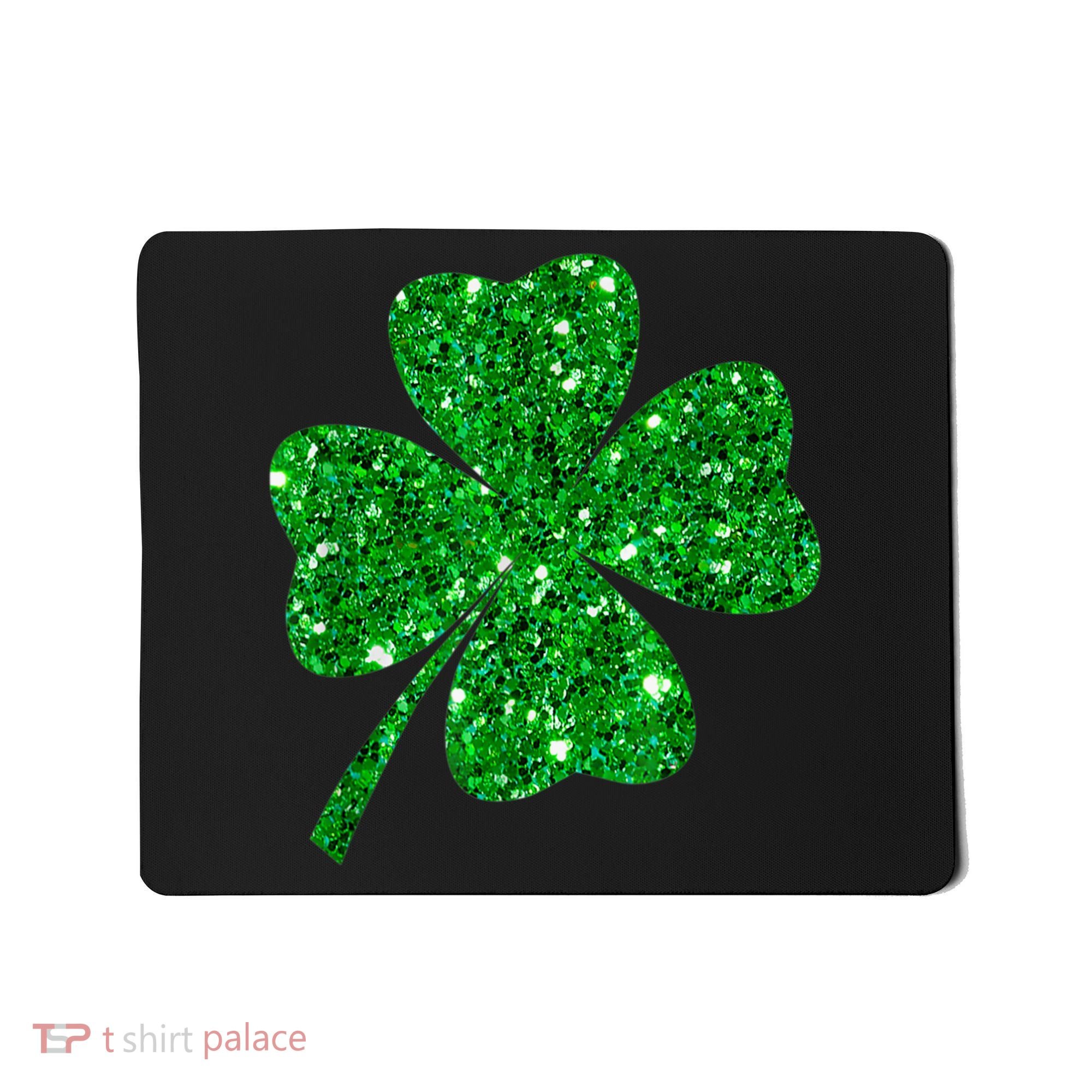 Sparkle Clover Irish Shirt For St Patricks &Amp; Pattys Day Mousepad