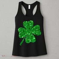 Sparkle Clover Irish Shirt For St Patricks &Amp; Pattys Day Women's Tank Top thumb 3