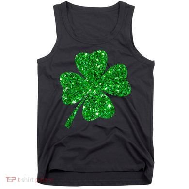 Sparkle Clover Irish Shirt For St Patricks &Amp; Pattys Day Tank Top