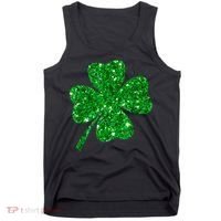 Sparkle Clover Irish Shirt For St Patricks &Amp; Pattys Day Tank Top thumb 0