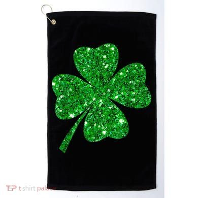Sparkle Clover Irish Shirt For St Patricks &Amp; Pattys Day Golf Towel