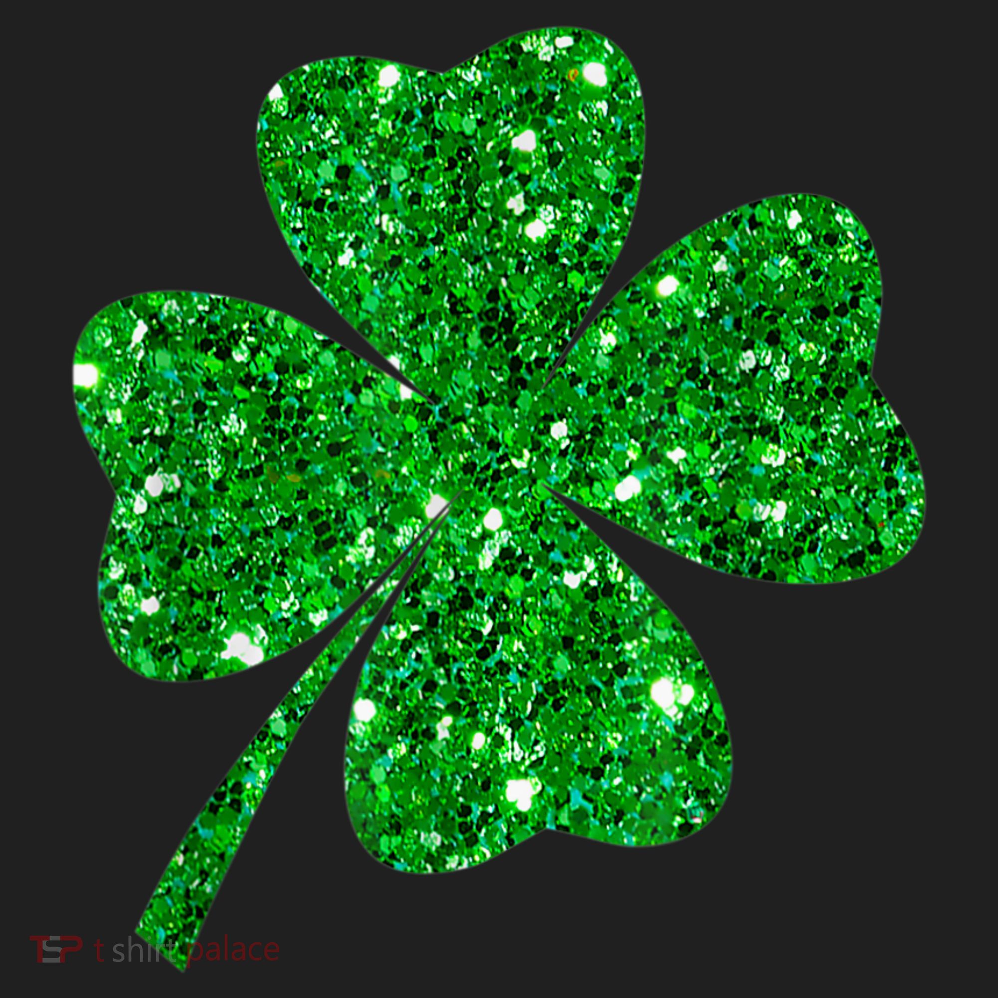 Sparkle Clover Irish Shirt For St Patricks &Amp; Pattys Day Golf Towel