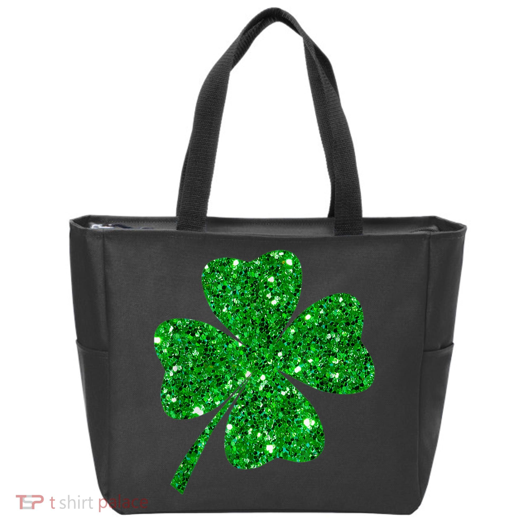Sparkle Clover Irish Shirt For St Patricks &Amp; Pattys Day Tote Bag