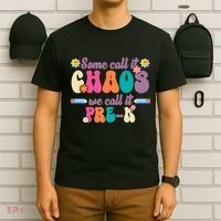 Some Call It Chaos We Call It Pre K T-Shirt thumb 6