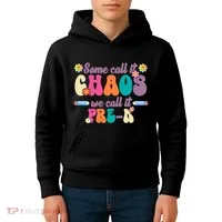 Some Call It Chaos We Call It Pre K Kids Hoodie thumb 4