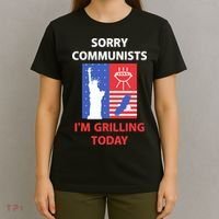 Sorry Communists IM Grilling Today T-Shirt thumb 4