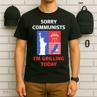 Sorry Communists IM Grilling Today T-Shirt thumb 6