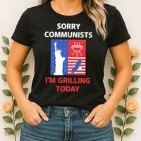 Sorry Communists IM Grilling Today Women's T-Shirt thumb 2