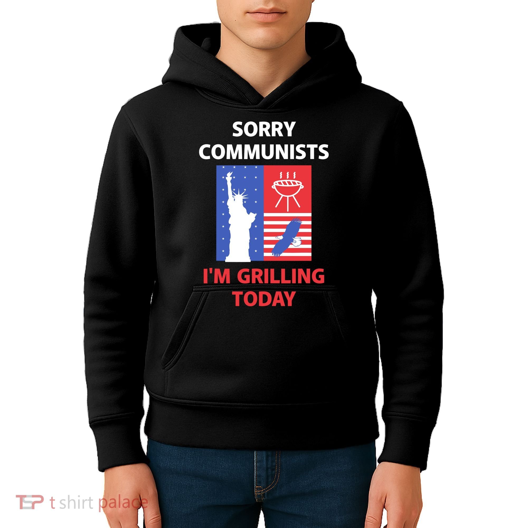 Sorry Communists IM Grilling Today Kids Hoodie