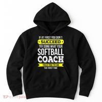 Softball Coach If At First You Dont Succeed Funny Hoodie thumb 0