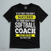 Softball Coach If At First You Dont Succeed Funny T-Shirt thumb 5