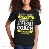 Softball Coach If At First You Dont Succeed Funny Kids T-Shirt thumb 2