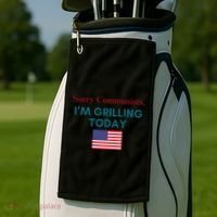 Sorry Communists IM Grilling Today Golf Towel thumb 2