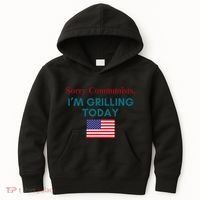 Sorry Communists IM Grilling Today Kids Hoodie thumb 0