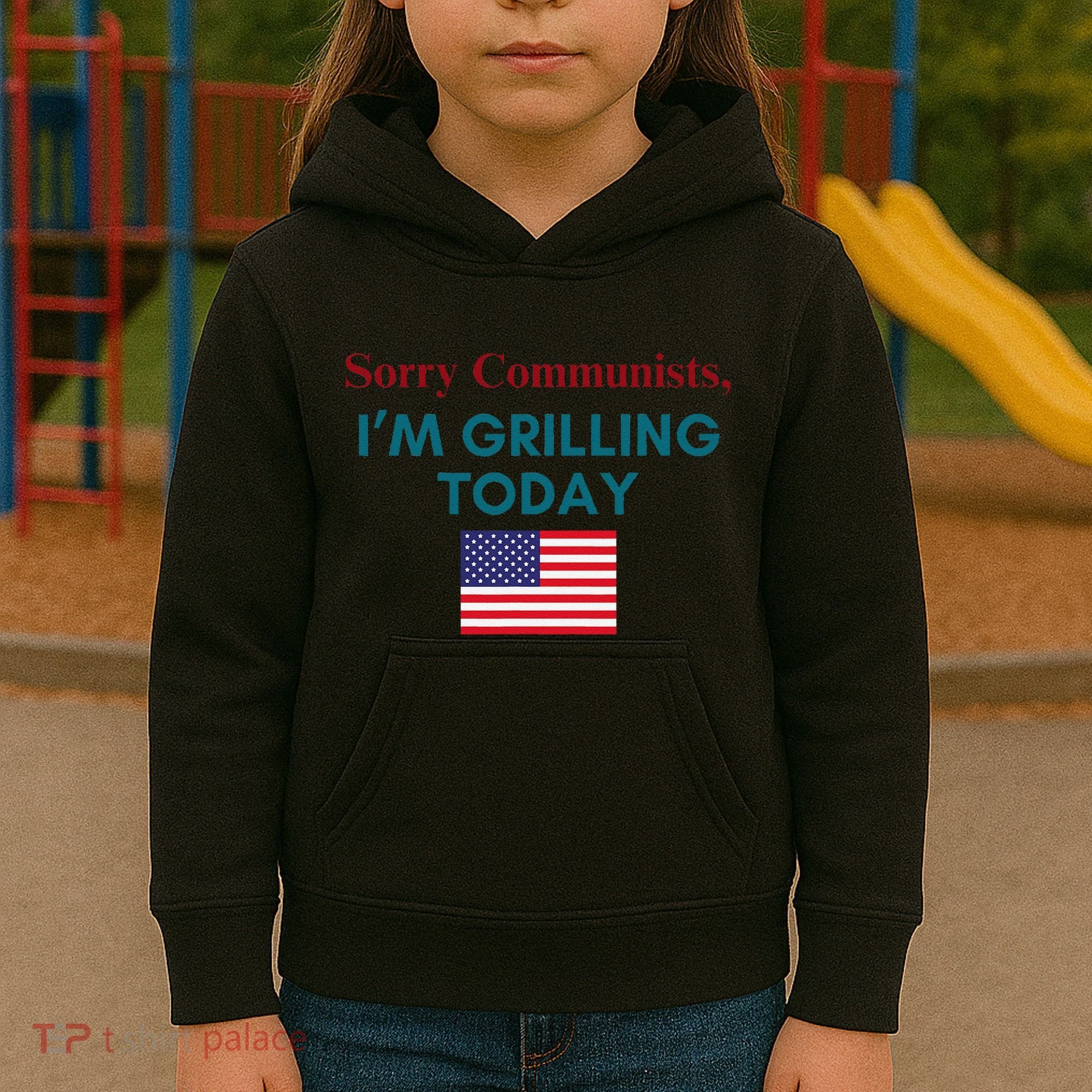 Sorry Communists IM Grilling Today Kids Hoodie