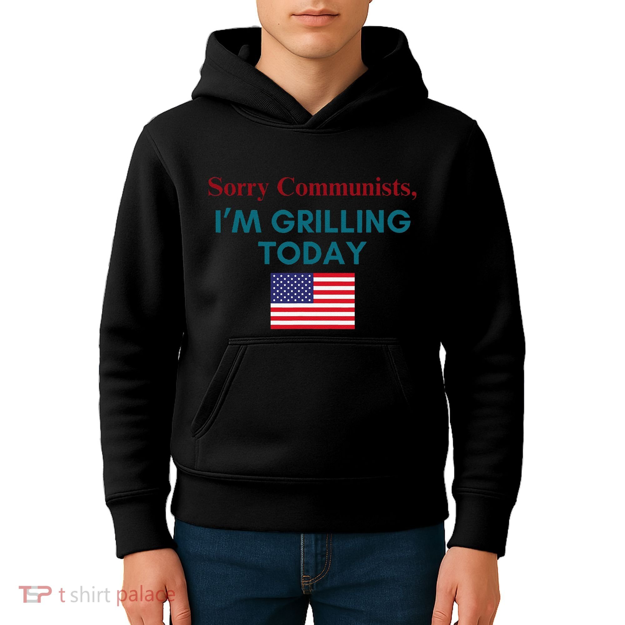Sorry Communists IM Grilling Today Kids Hoodie