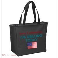 Sorry Communists IM Grilling Today Tote Bag thumb 2