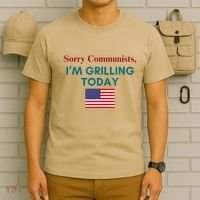 Sorry Communists IM Grilling Today T-Shirt thumb 6