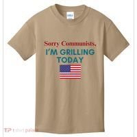 Sorry Communists IM Grilling Today Kids T-Shirt thumb 0