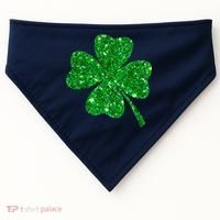 Clover Irish Shirt For St Patricks & Pattys Day USA-Made Doggie Bandana thumb 0