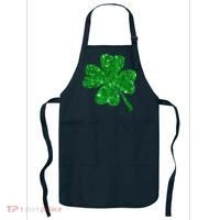 Clover Irish Shirt For St Patricks & Pattys Day Apron thumb 0