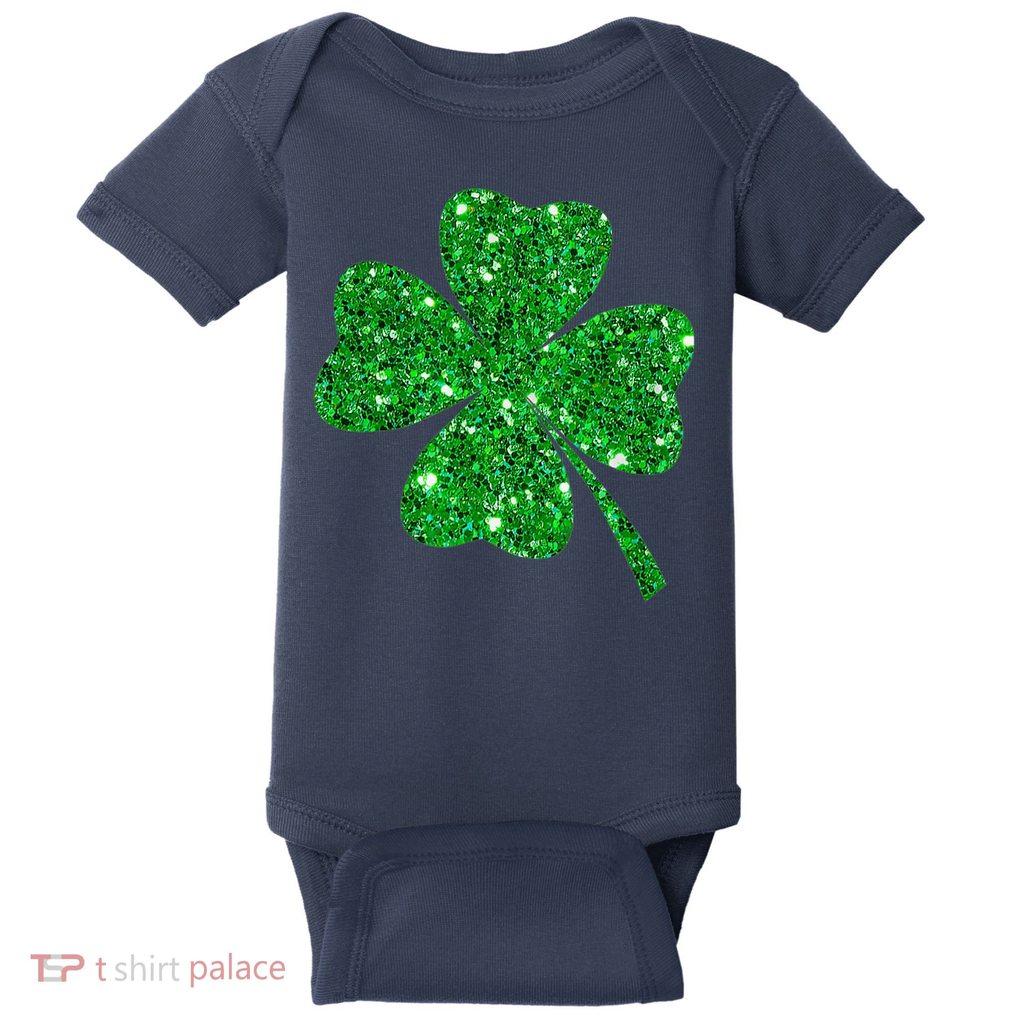 Clover Irish Shirt For St Patricks & Pattys Day Baby Bodysuit