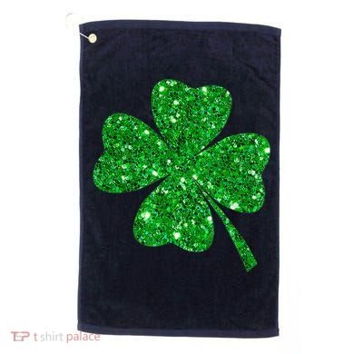 Clover Irish Shirt For St Patricks & Pattys Day Golf Towel