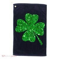 Clover Irish Shirt For St Patricks & Pattys Day Golf Towel thumb 0