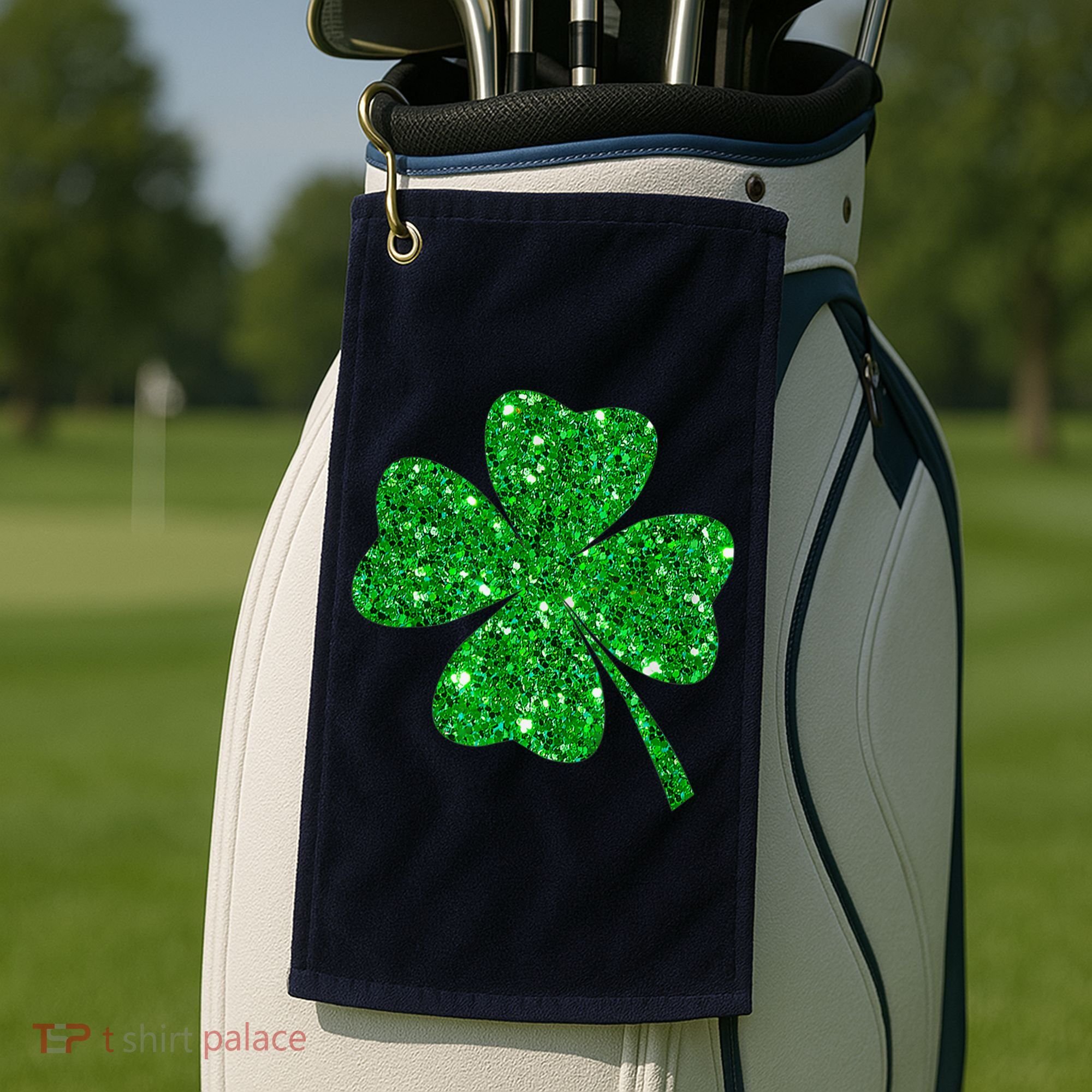 Clover Irish Shirt For St Patricks & Pattys Day Golf Towel