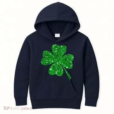 Clover Irish Shirt For St Patricks & Pattys Day Kids Hoodie