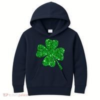 Clover Irish Shirt For St Patricks & Pattys Day Kids Hoodie thumb 0