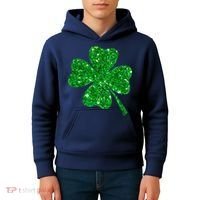 Clover Irish Shirt For St Patricks & Pattys Day Kids Hoodie thumb 4
