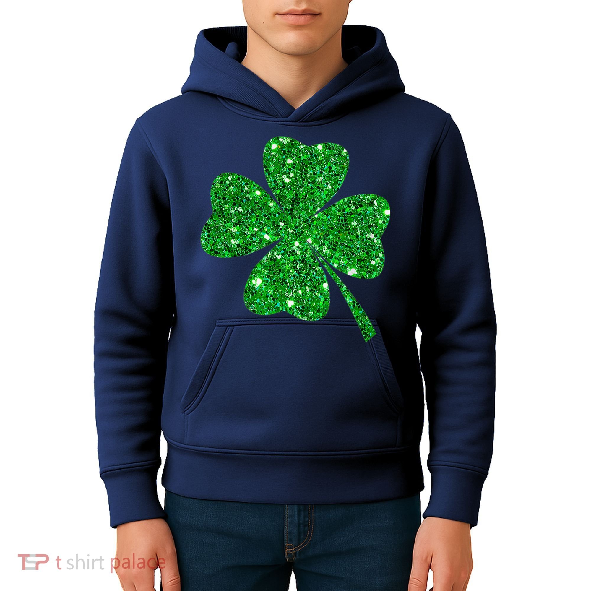 Clover Irish Shirt For St Patricks & Pattys Day Kids Hoodie