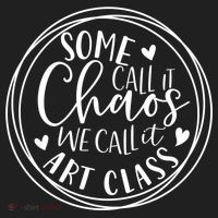 Some Call It Chaos We Call It Art Class Art Teacher Gift Beanie thumb 2