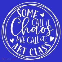 Some Call It Chaos We Call It Art Class Art Teacher Gift Sweatshirt thumb 3