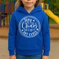 Some Call It Chaos We Call It Art Class Art Teacher Gift Kids Hoodie thumb 3