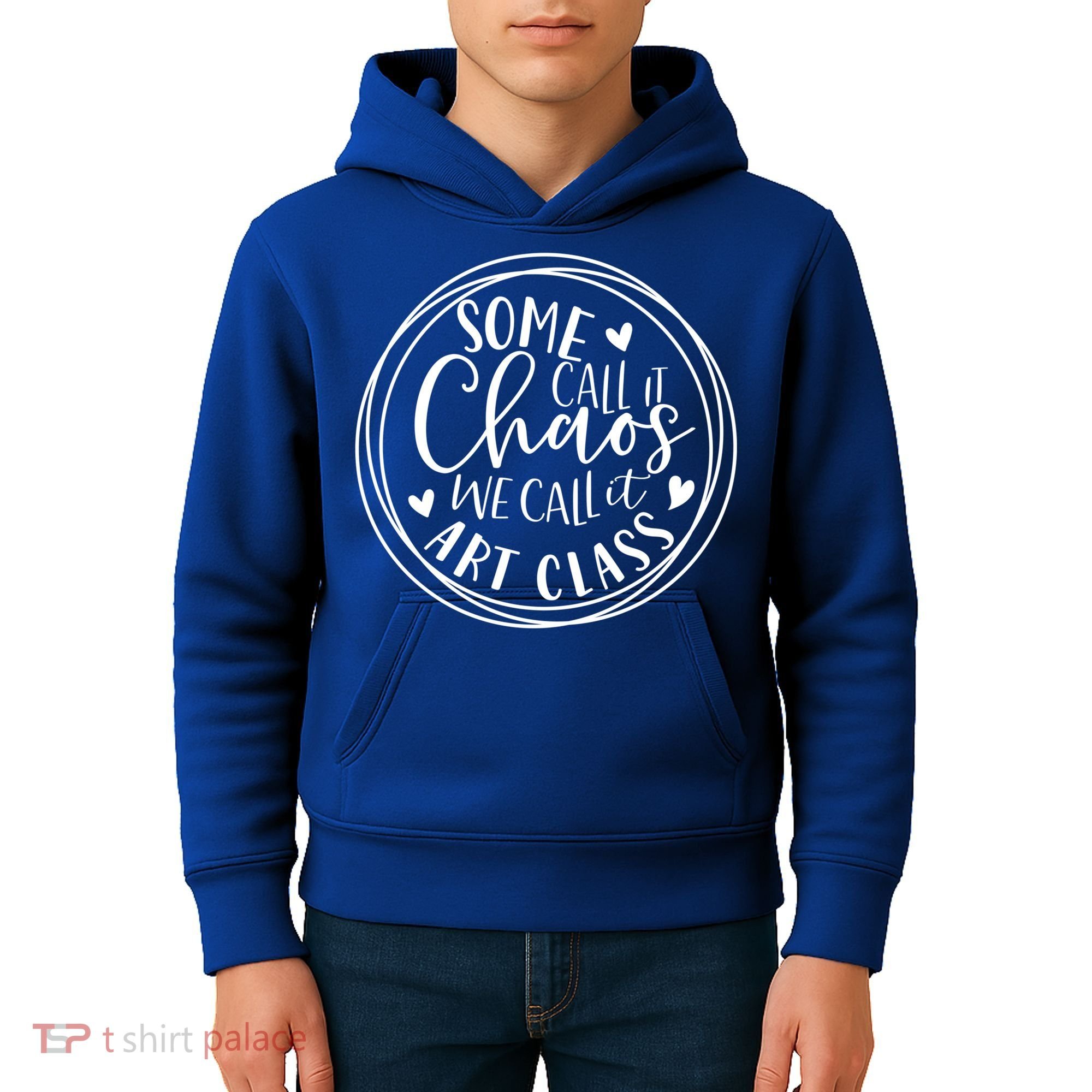 Some Call It Chaos We Call It Art Class Art Teacher Gift Kids Hoodie