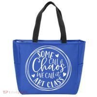 Some Call It Chaos We Call It Art Class Art Teacher Gift Tote Bag thumb 0