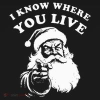 Santa Christmas I Know Where You Live Backpack thumb 2