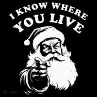 Santa Christmas I Know Where You Live Mousepad thumb 1
