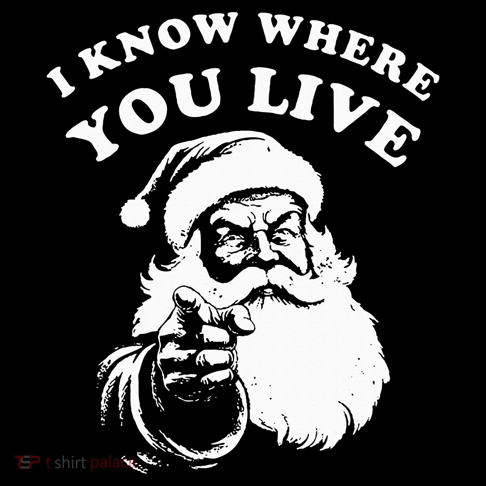 Santa Christmas I Know Where You Live Women's Tank Top