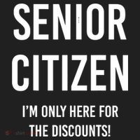 Senior Citizen I'm Only Here For The Discounts Funny 11oz C Handle Ceramic Mug thumb 5