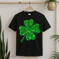 Sparkle Clover Irish Shirt For St Patricks & Pattys Day T-Shirt thumb 2