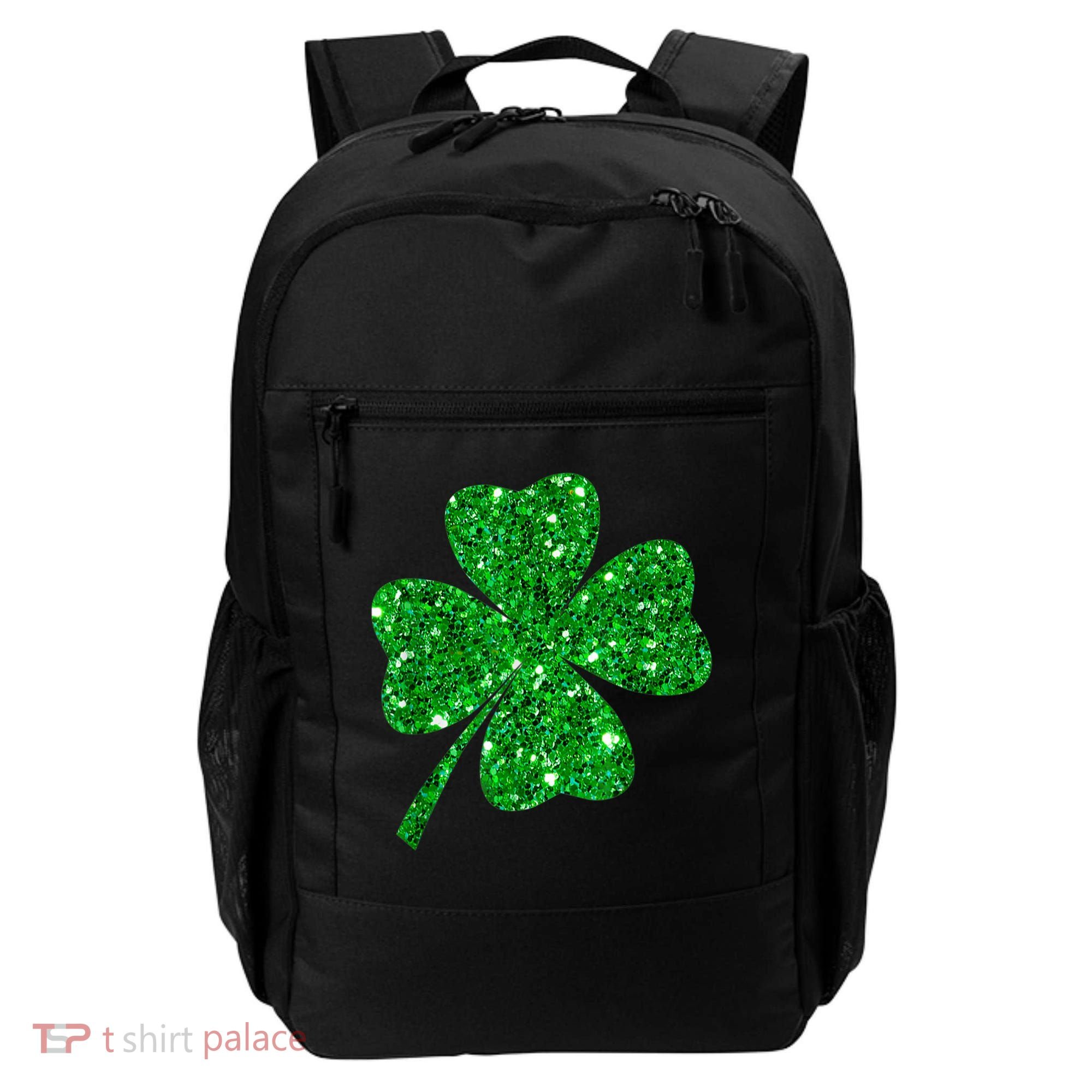 Sparkle Clover Irish Shirt For St Patricks & Pattys Day Backpack